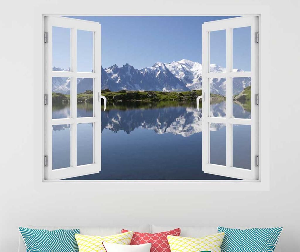 Sticker 3D Window Mont Blanc - BeeStick, Multicolor