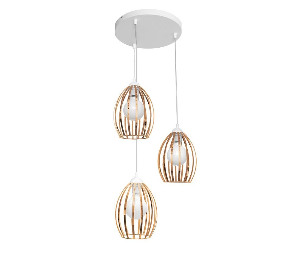 Lustra Dali Round White Brass - Helam, Alb,Maro