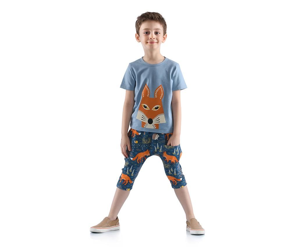 Set tricou si pantaloni copii Brat Fox 6 ani - Kid\'s Choice, Multicolor