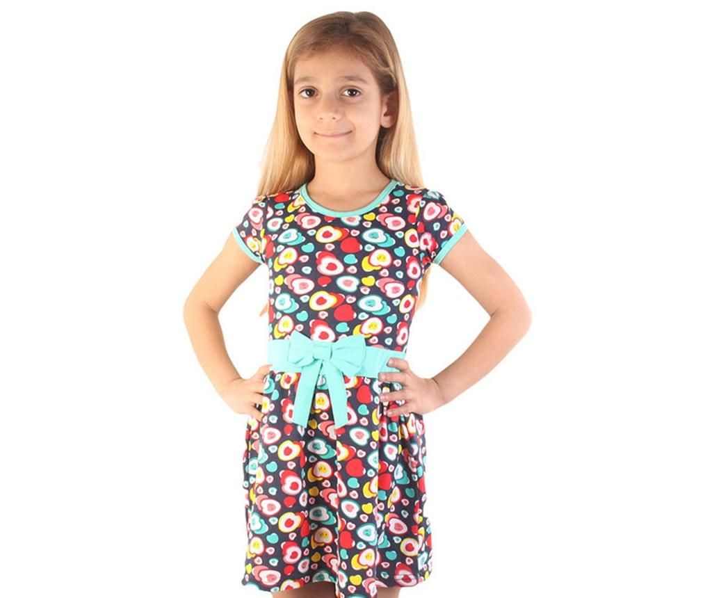 Rochie copii Apple Bow 6-7 ani