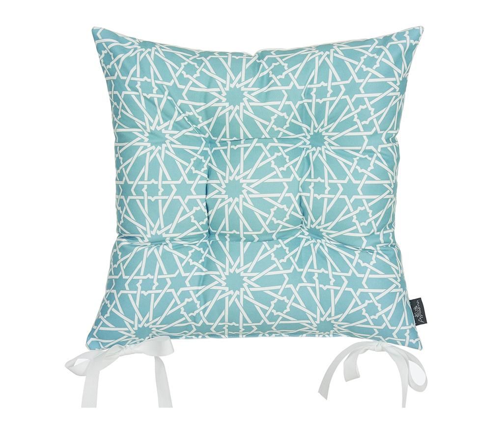 Perna de sezut Wheaton Light Blue 37x37 cm - MIKE&Co, Albastru