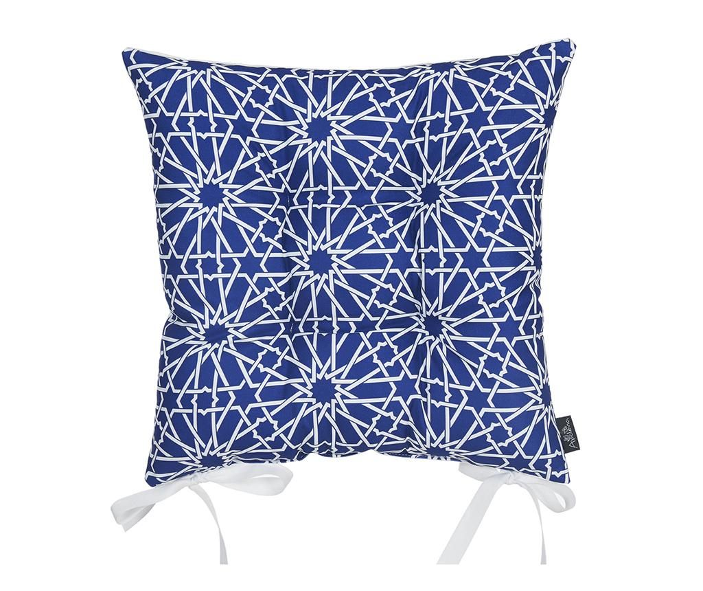 Perna de sezut Wheaton Dark Blue 37x37 cm