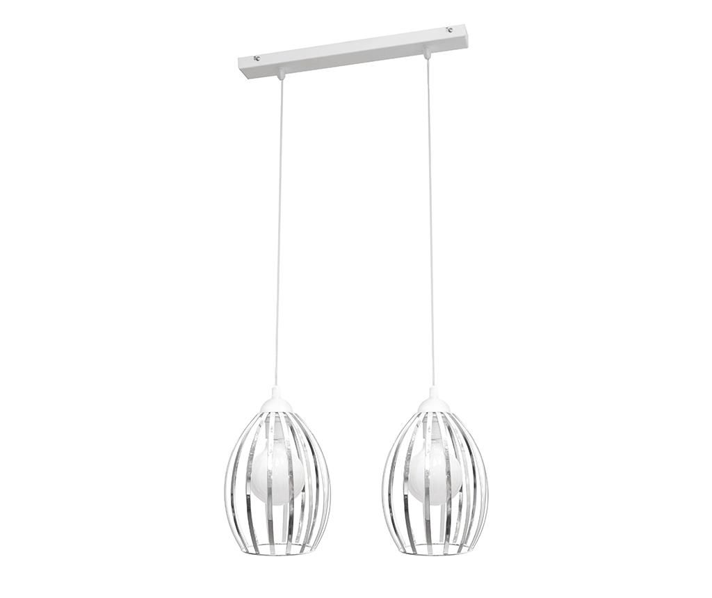 Lustra Dali Two White Chrome - Helam, Alb