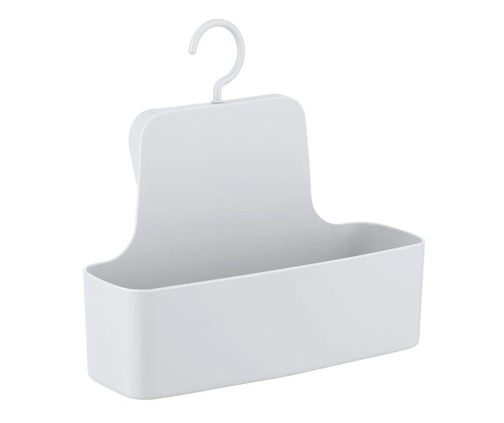 Suport accesorii de baie Wenko, Barcelona White, elastomer termoplastic, 26x9x24 cm, alb - Wenko, Alb