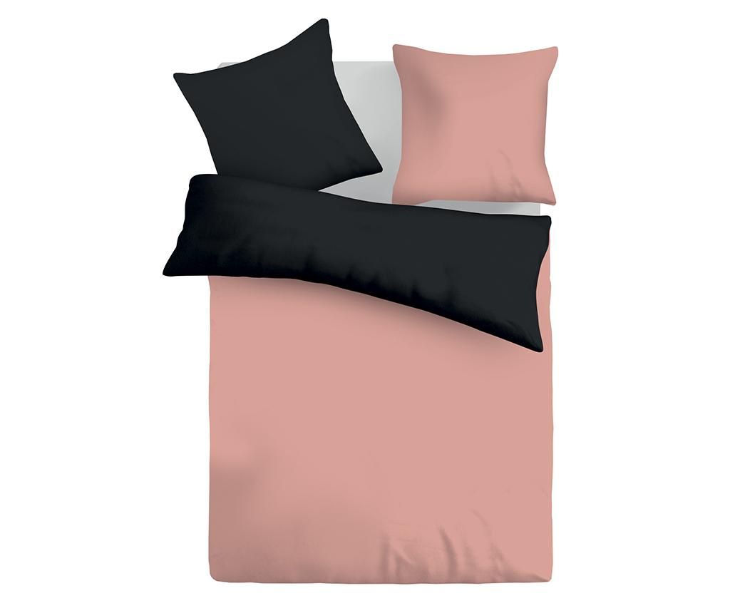 Lenjerie de pat Double Satin Duo Pink & Black