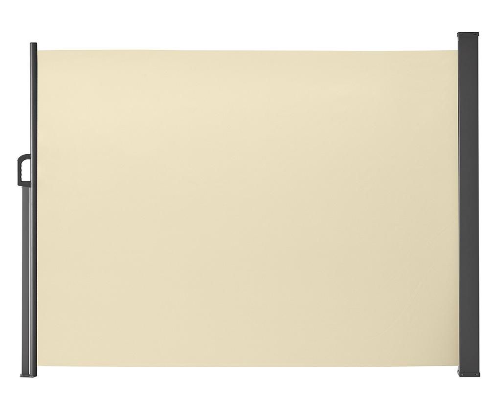 Paravan pliabil pentru exterior Bonnie Cream 160x300 cm