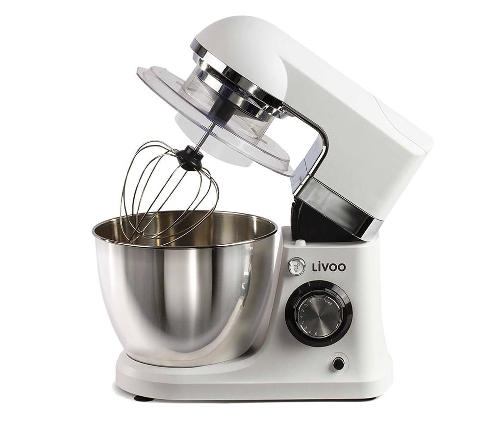 Mixer multifunctional cu bol Carol - LIVOO, Gri & Argintiu