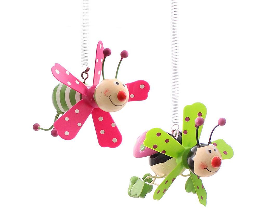 Set 2 decoratiuni suspendabile Ladybugs
