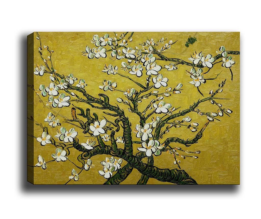 Tablou Branches of an Almond Tree in Yellow 40x60 cm