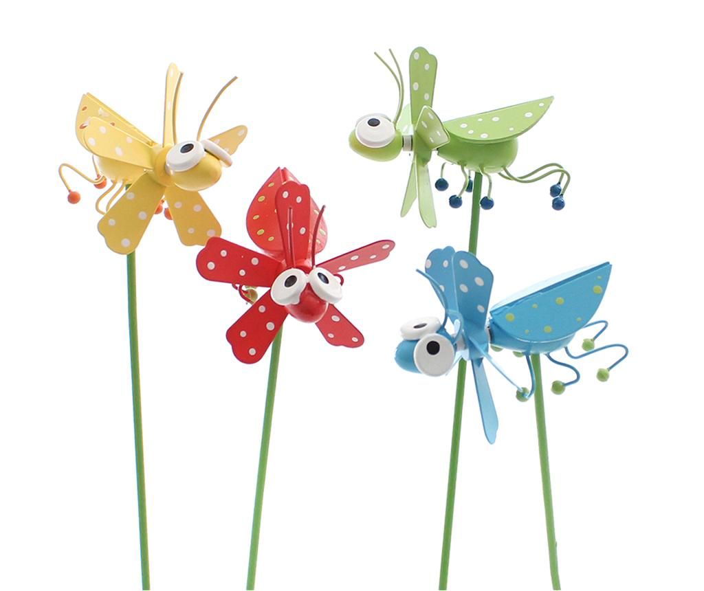Set 4 decoratiuni de gradina Grasshopper