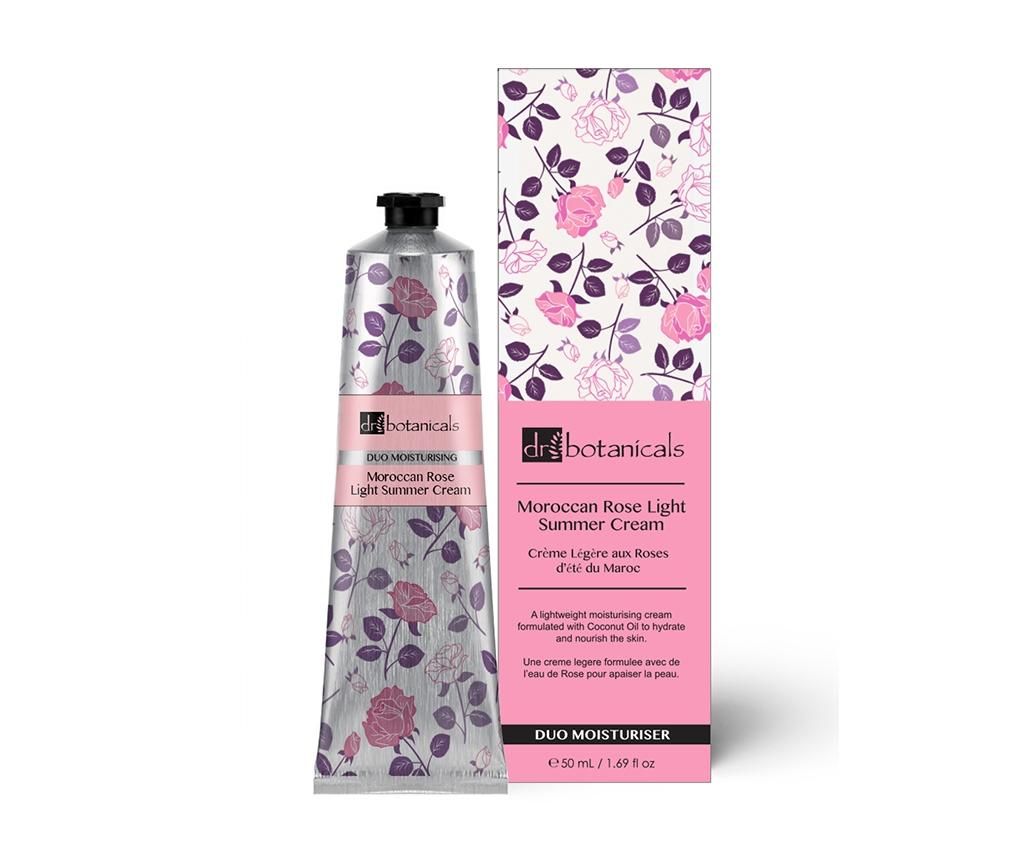 Crema pentru fata Moroccan Rose Light Summer 50 ml - Dr Botanicals