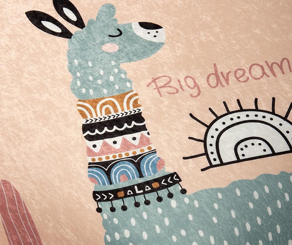 covor, copii, lama, cactusi, culori, pastelate