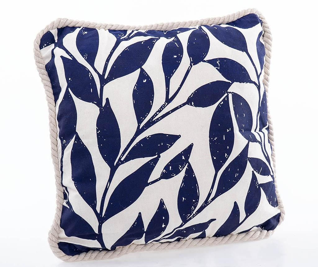 Perna decorativa Leaves Blue 45x45 cm - Garpe Interiores