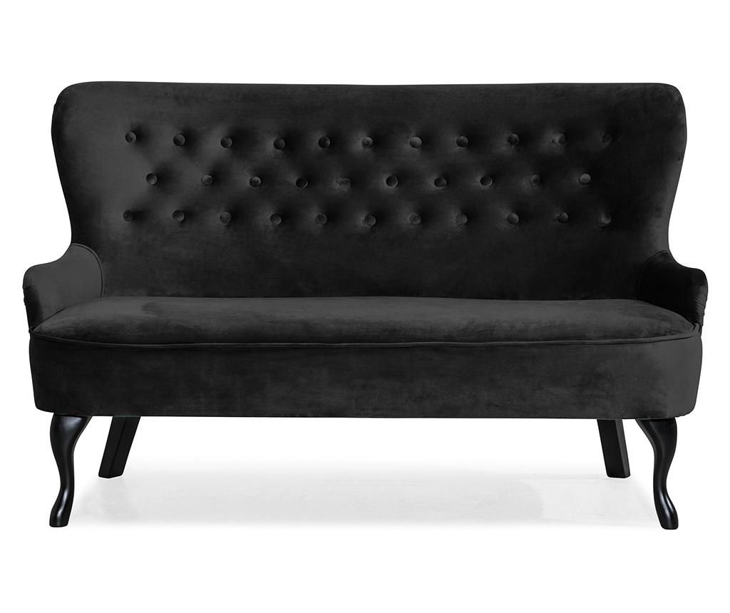 Sofa diYana Soft Black 3H – Kalatzerka, Negru Kalatzerka
