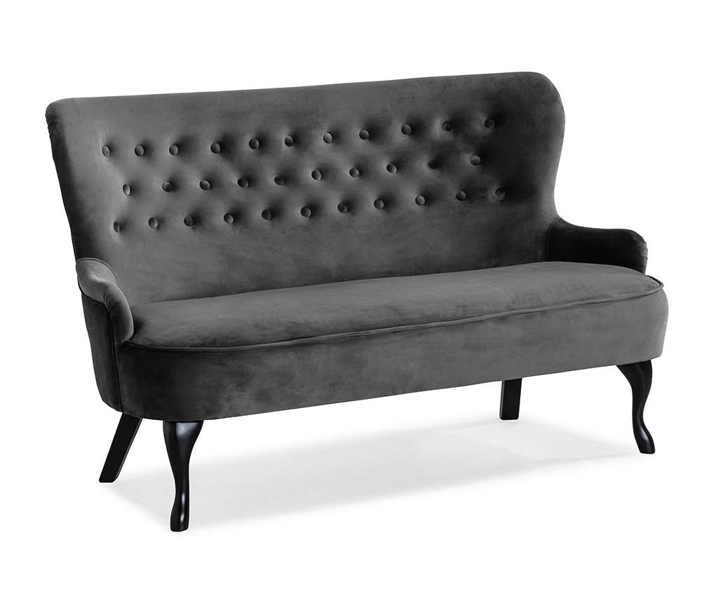Sofa diYana Soft Dark Grey 3H – Kalatzerka, Gri & Argintiu Kalatzerka imagine 2022