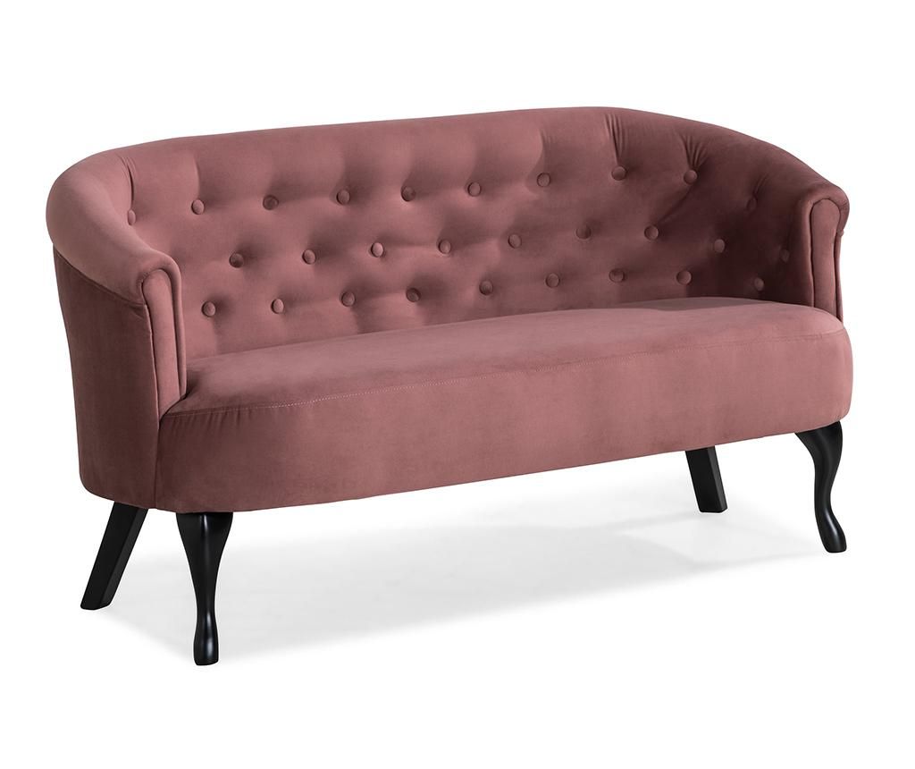 Sofa Kalatzerka, Madalina Rust Pink, 140x68x75 cm - Kalatzerka, Roz