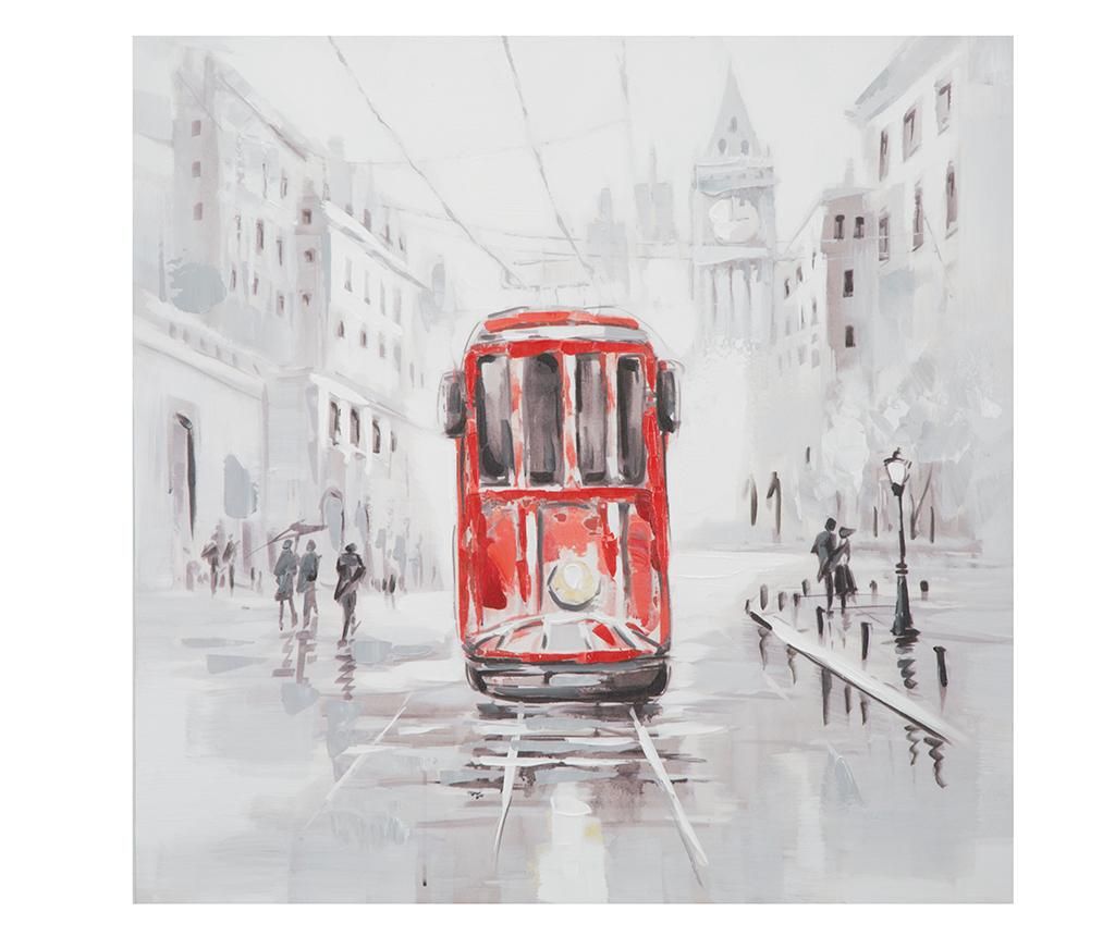 Tablou Tram 80x80 cm - Mauro Ferretti, Multicolor