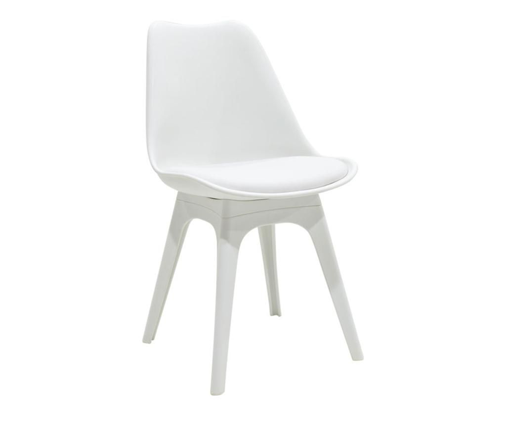 Scaun Gaston All White - PAKOWORLD, Alb