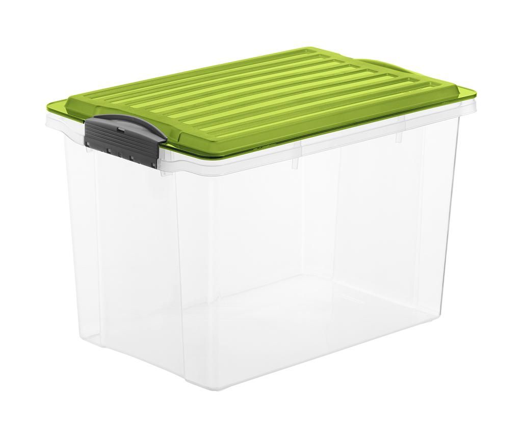 Cutie cu capac pentru depozitare Compact Green 19 L