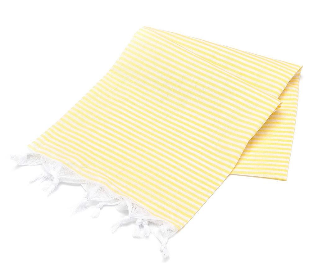 Prosop de plaja Fouta Sarayl Yellow 100x180 cm