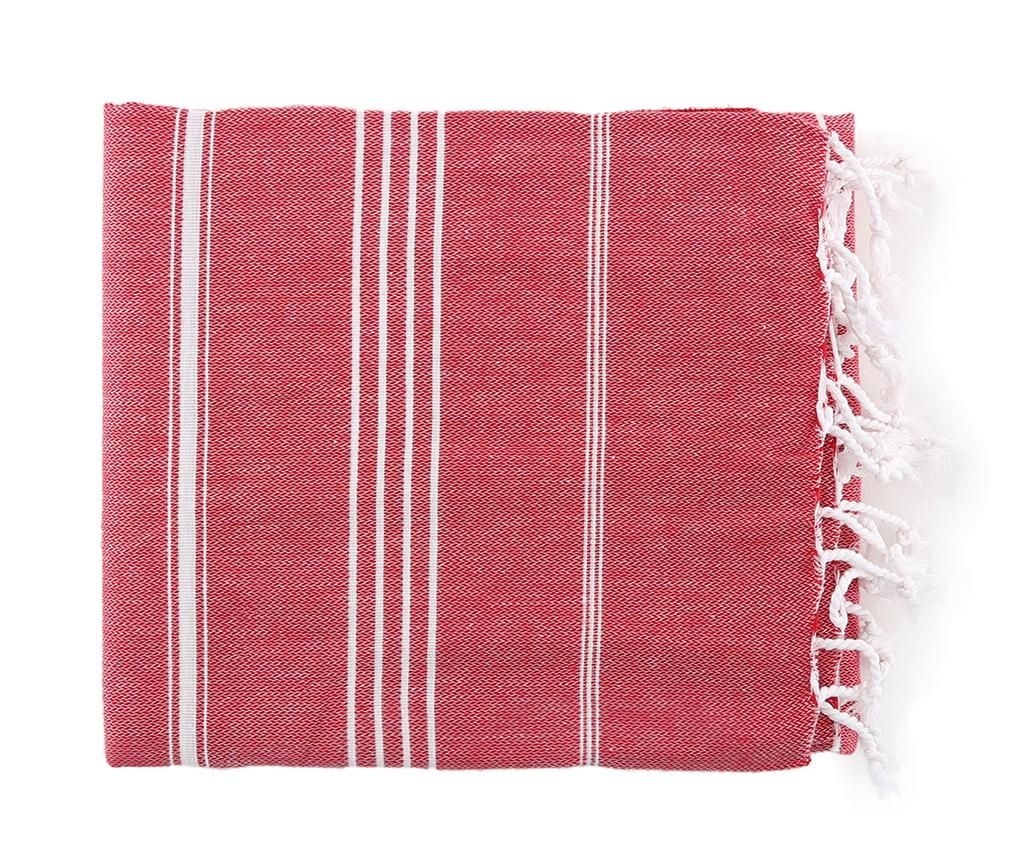 Prosop de plaja Fouta Sultan Red 100x180 cm