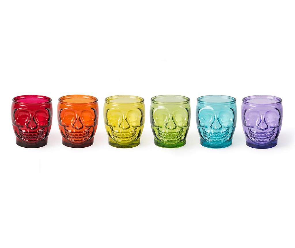 Set 6 pahare Calavera 400 ml - Excelsa, Multicolor