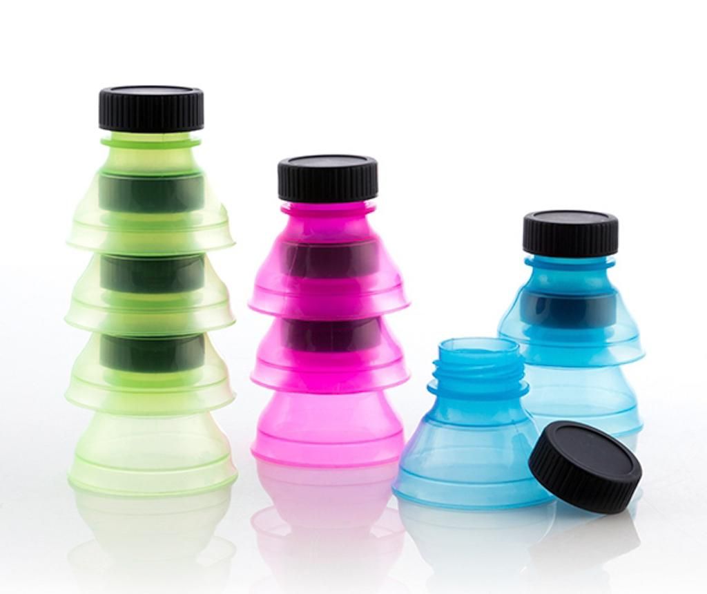 Set 10 capace pentru doze de suc Safe Clean – InnovaGoods, Multicolor InnovaGoods imagine 2022