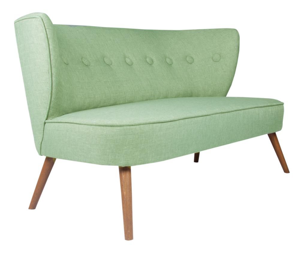 Canapea 2 locuri Ze10 Design, Josephine Petrol Green, 141x73x77 cm - Ze10 Design, Verde