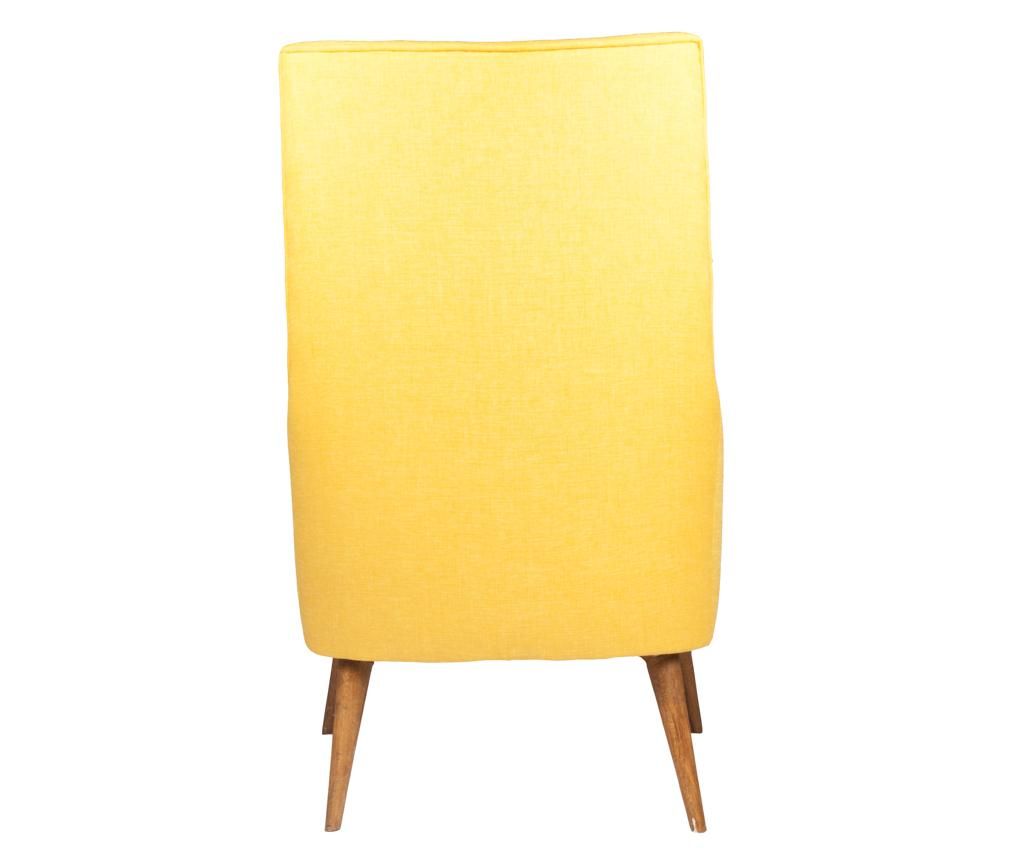 Fotoliu Ze10 Design, Nathanial Yellow, galben, 89x69x107 cm - Ze10 Design, Galben & Auriu - 1 | YEO