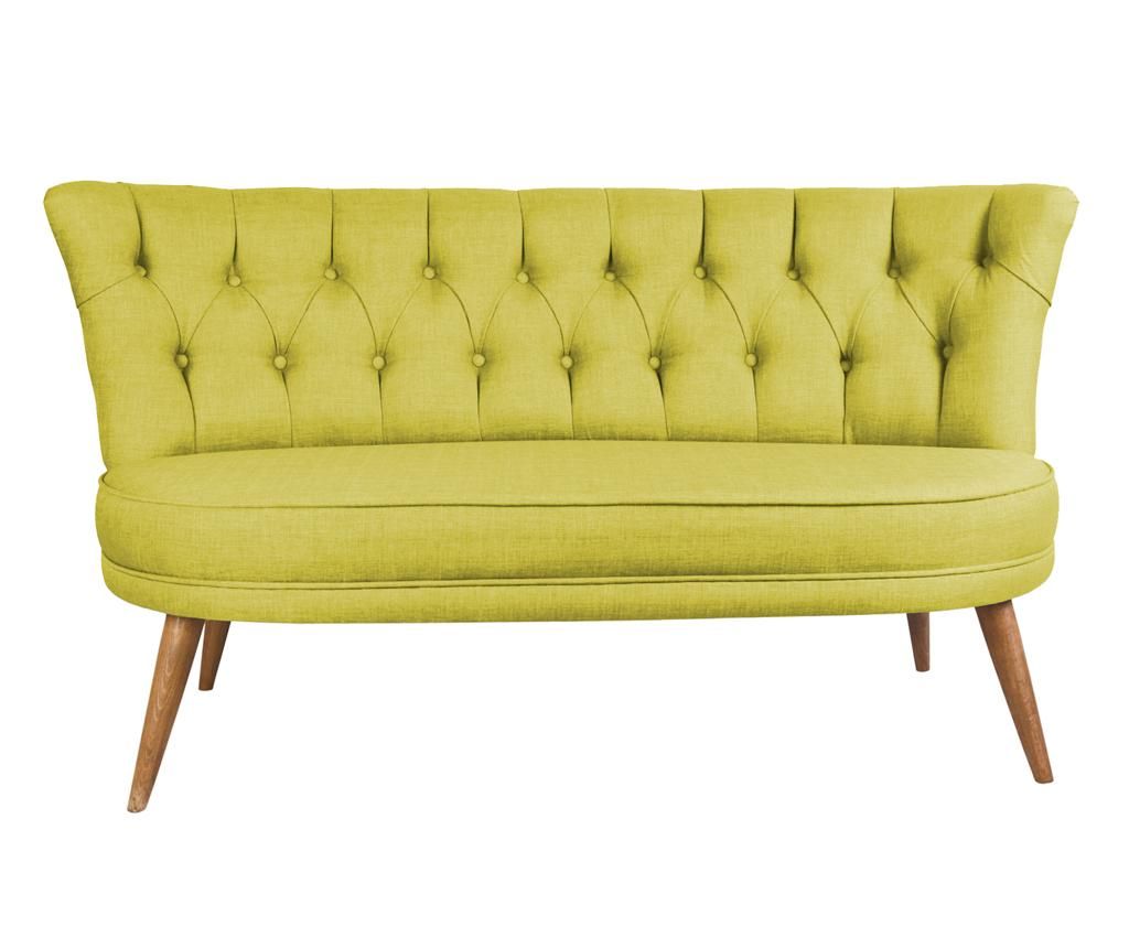 Canapea 2 locuri Ze10 Design, Sophia Pistachio Green, 140x71x80 cm - Ze10 Design, Verde