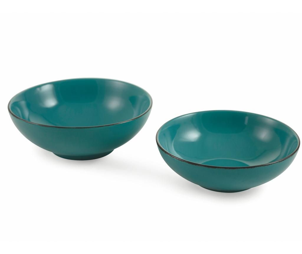 Set 2 boluri pentru salata Baita Turquoise - Villa D\'Este, Albastru