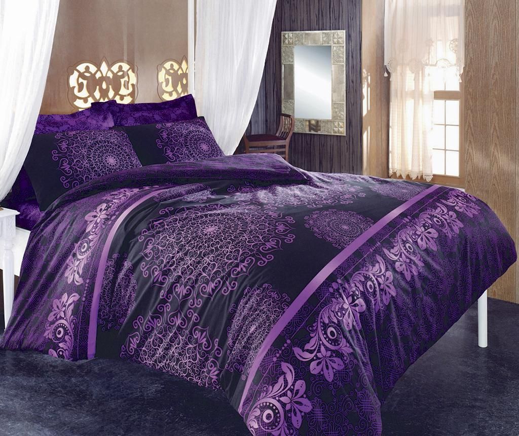 Lenjerie de pat Double Ranforce Osmanli Purple