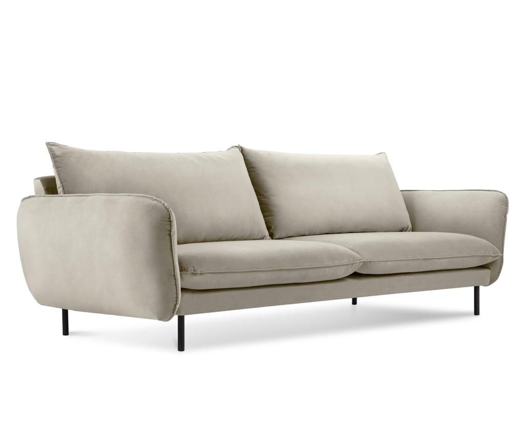 Canapea 3 locuri Cosmopolitan Design, Vienna Beige, 200x92x95 cm - COSMOPOLITAN Design, Crem