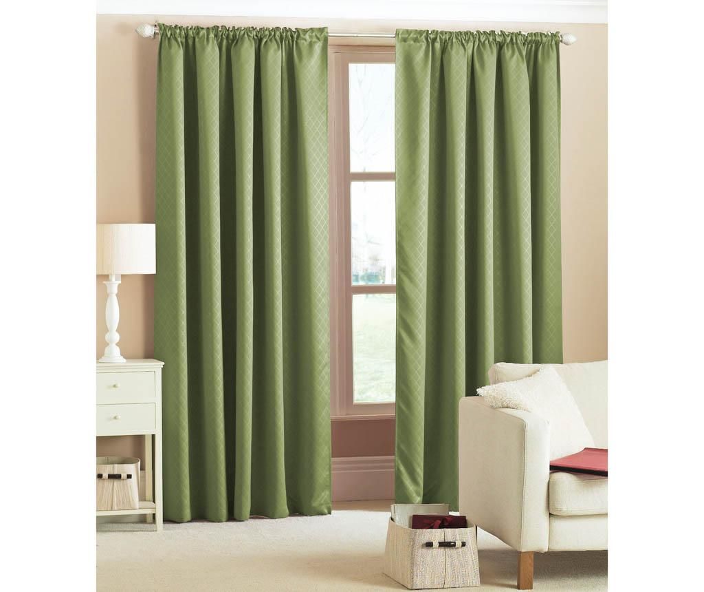 Set 2 draperii Delight Green 117x183 cm