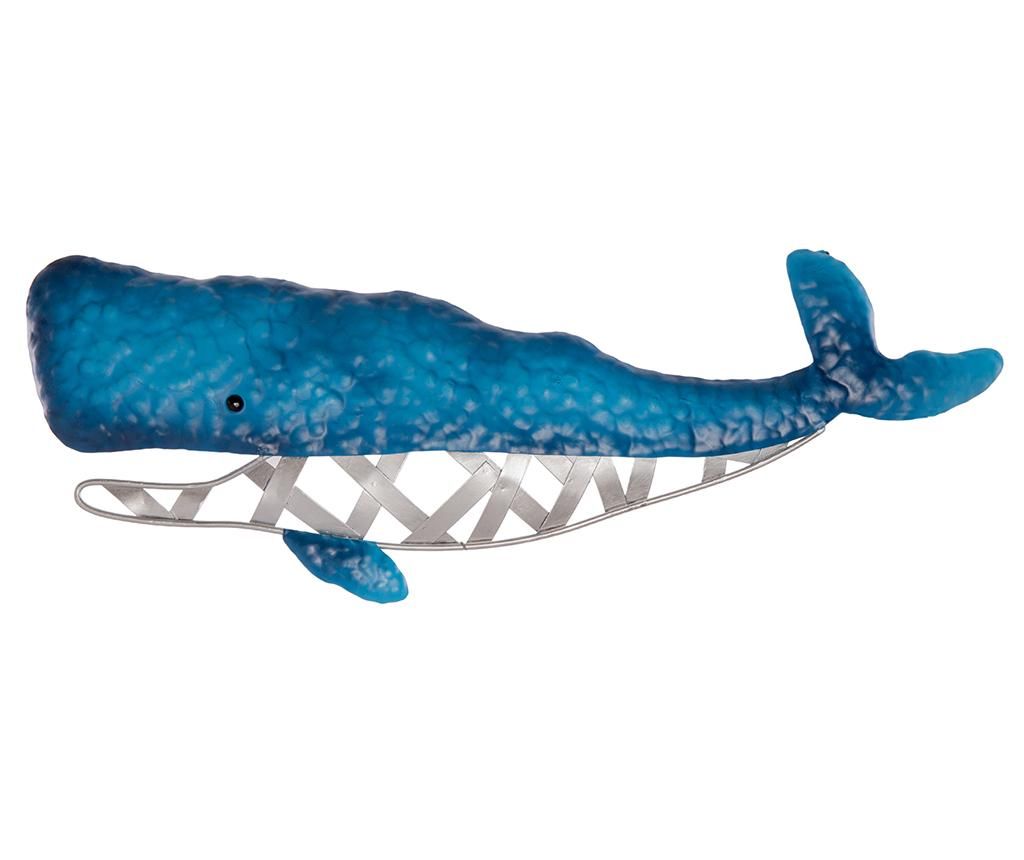 Decoratiune de perete Whale – LDK GARDEN, Albastru,Gri & Argintiu LDK GARDEN imagine 2022