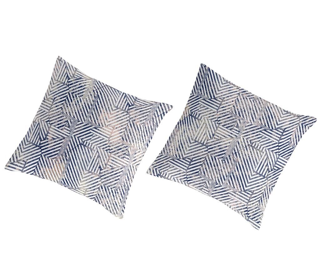 Set 2 fete de perna Percale Rahin Navy - Guy Laroche Home, Albastru