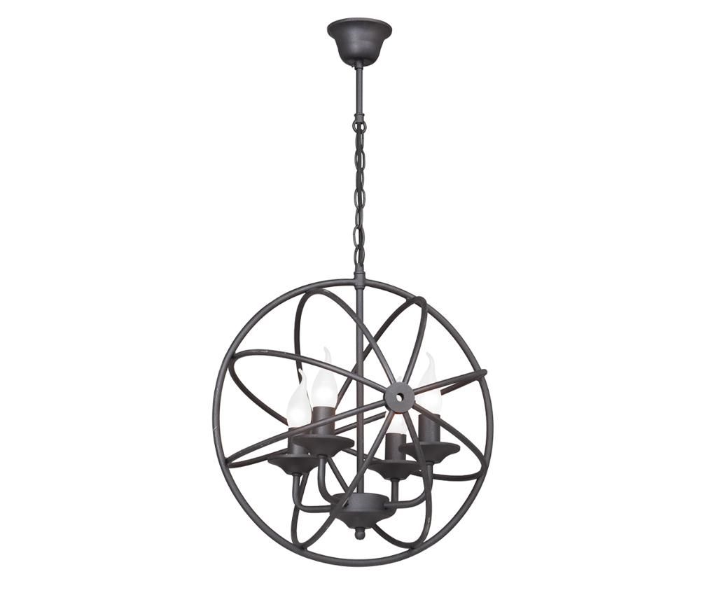 Candelabru Atoms Four - Vitaluce, Negru