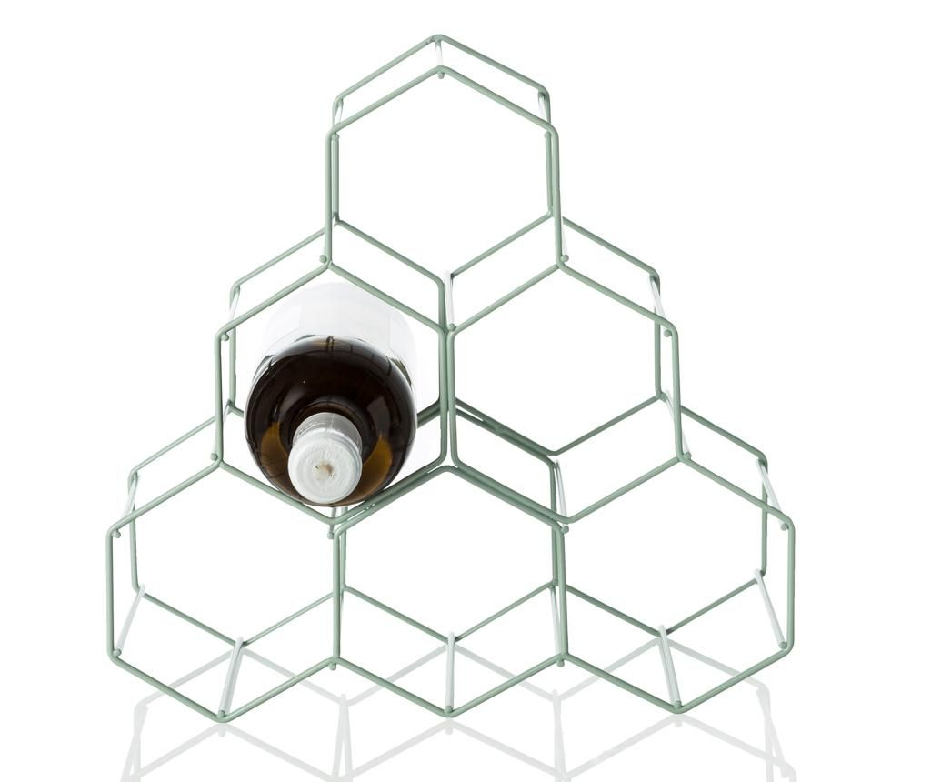 Suport pentru sticle Hexagon - Baroni Home, Verde