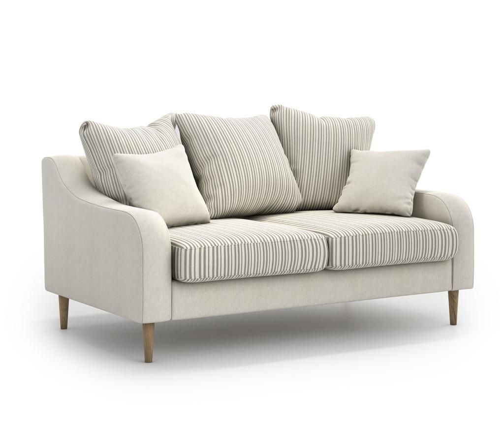 Canapea 2 locuri Optisofa, Benito Kongo Beige, 155x92x85 cm - Optisofa, Crem