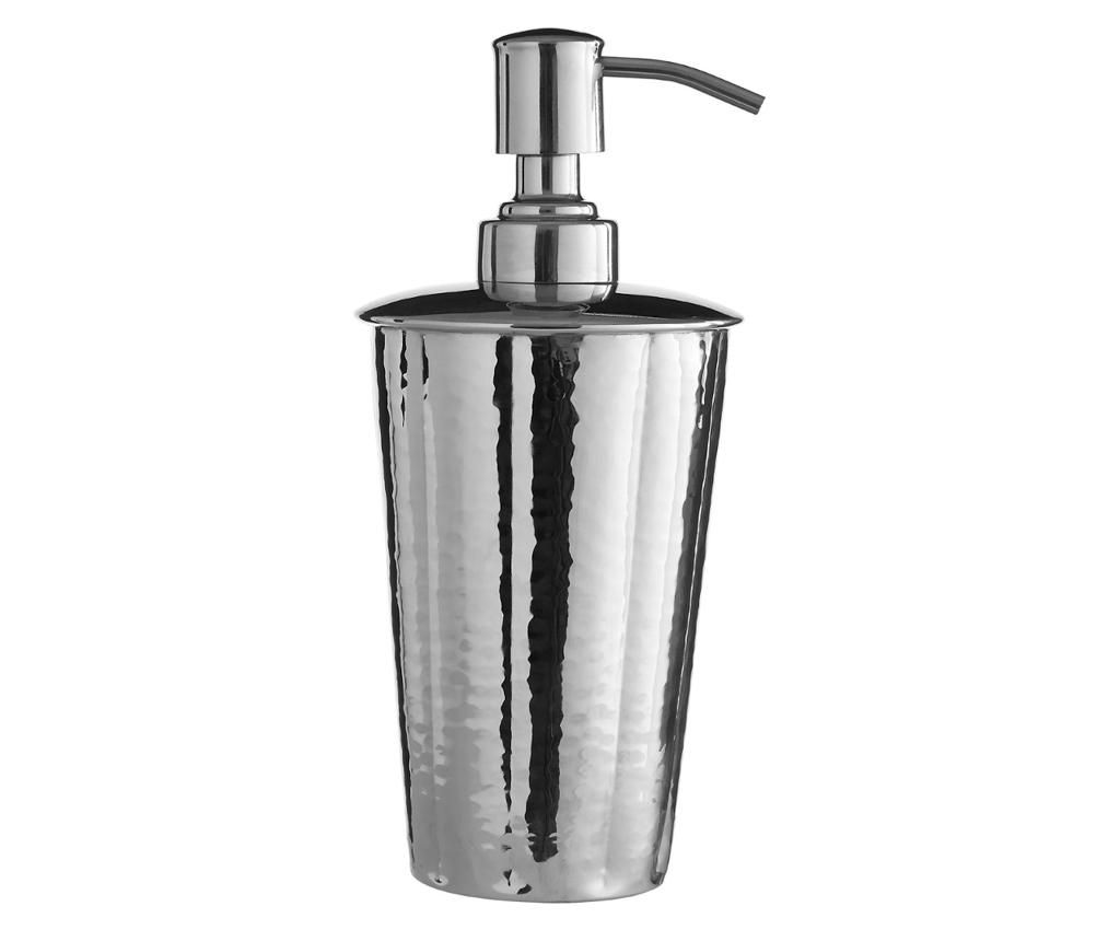Dispenser pentru sapun lichid Hammered 450 ml - Premier, Gri & Argintiu