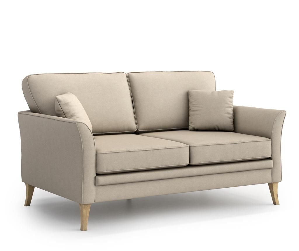 Canapea 2 locuri Optisofa, Juliett Beige, 156x92x85 cm - Optisofa, Crem