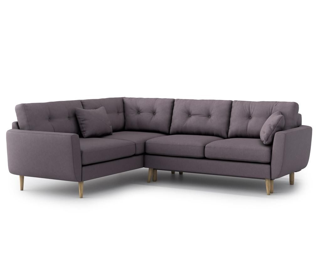 Coltar extensibil stanga Harris Dark lavender - Optisofa, Mov