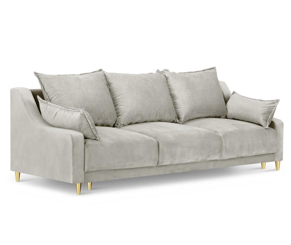 Canapea extensibila 3 locuri Mazzini Sofas, Pansy Beige, bej, 215x94x90 cm - Mazzini Sofas, Crem