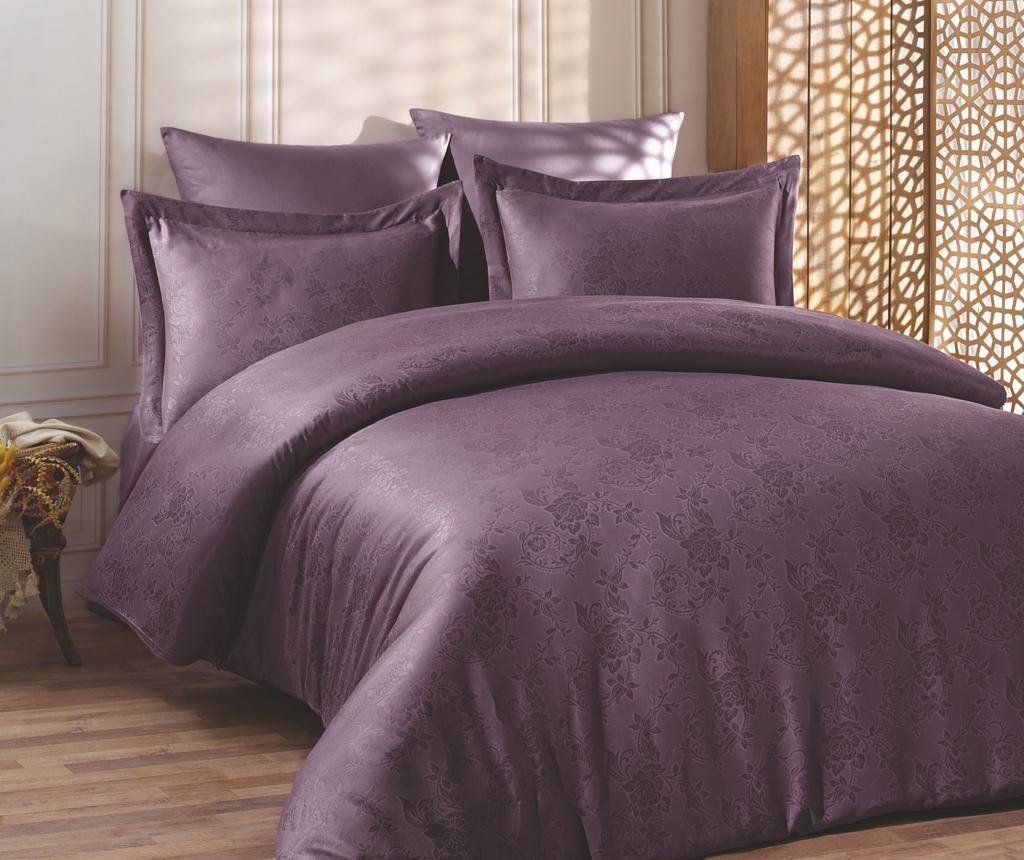 Lenjerie de pat King Satin Supreme Nev Purple