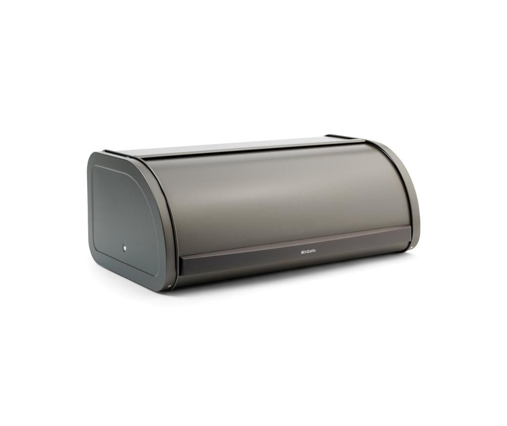 Cutie pentru paine Brabantia, Brabantia Brabantia Roll Top, inox, 18x49x28 cm - Brabantia