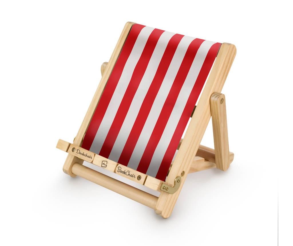 Suport de carti Deckchair Bookchair Stripy Red