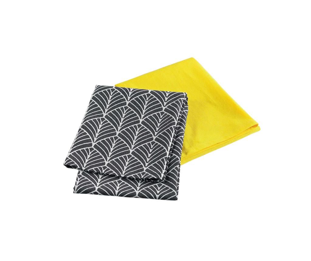 Set 2 prosope de bucatarie Modern Style Yellow 50x70 cm