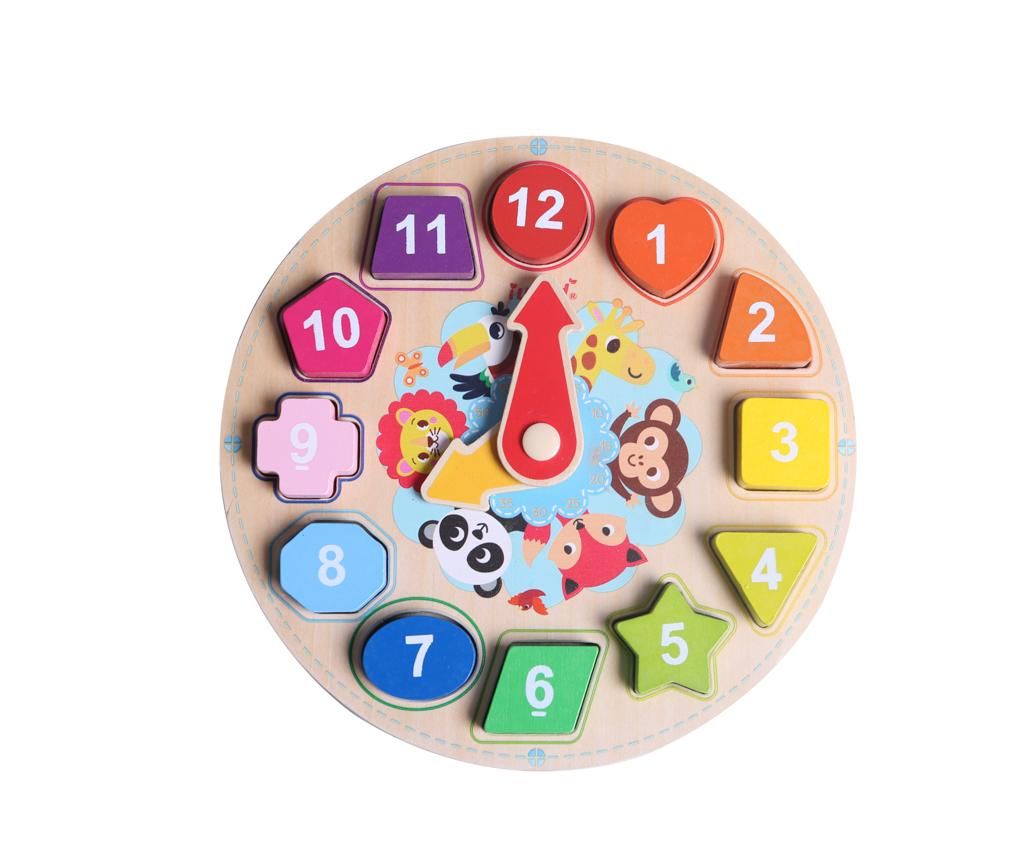 Joc tip puzzle 15 piese Clock – Juguetes BP, Multicolor Juguetes BP imagine 2022