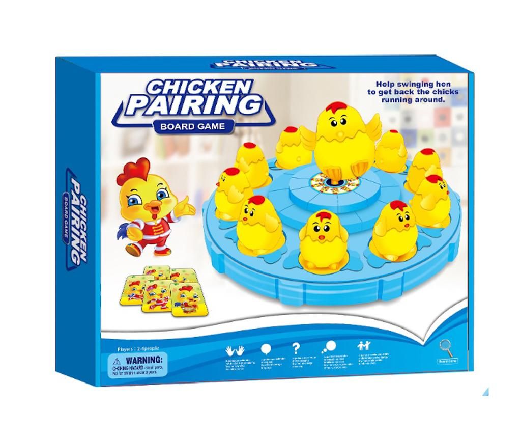 Joc educativ Chicken Pairing – Juguetes BP, Multicolor