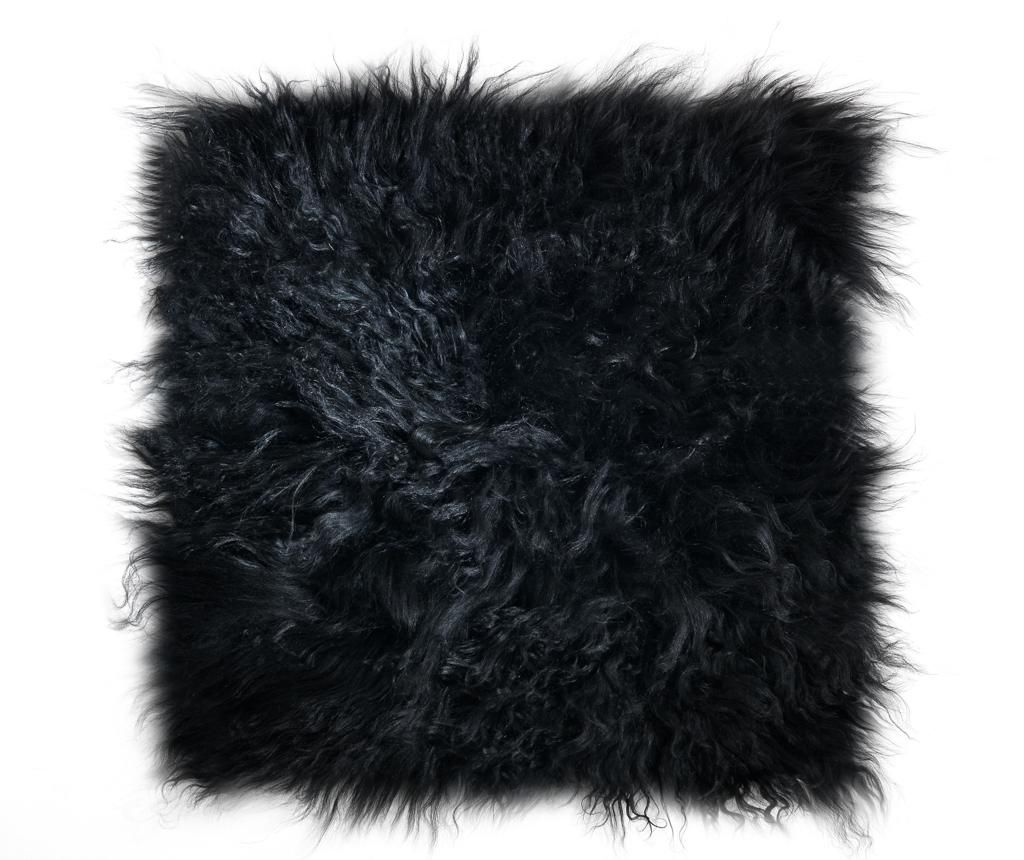 Husa pentru scaun Fur Black 40x40 cm